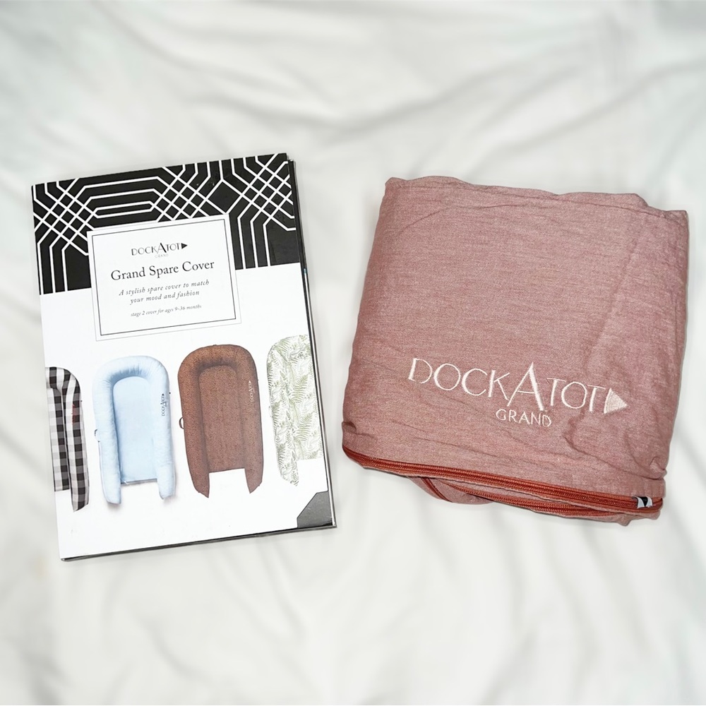 DockATot Spare Cover Only (Grand) - Ginger Chambray